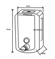 Dispensador jabón 500ml Negro