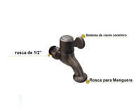 Llave Terminal Vintage  Bronce Antiguo